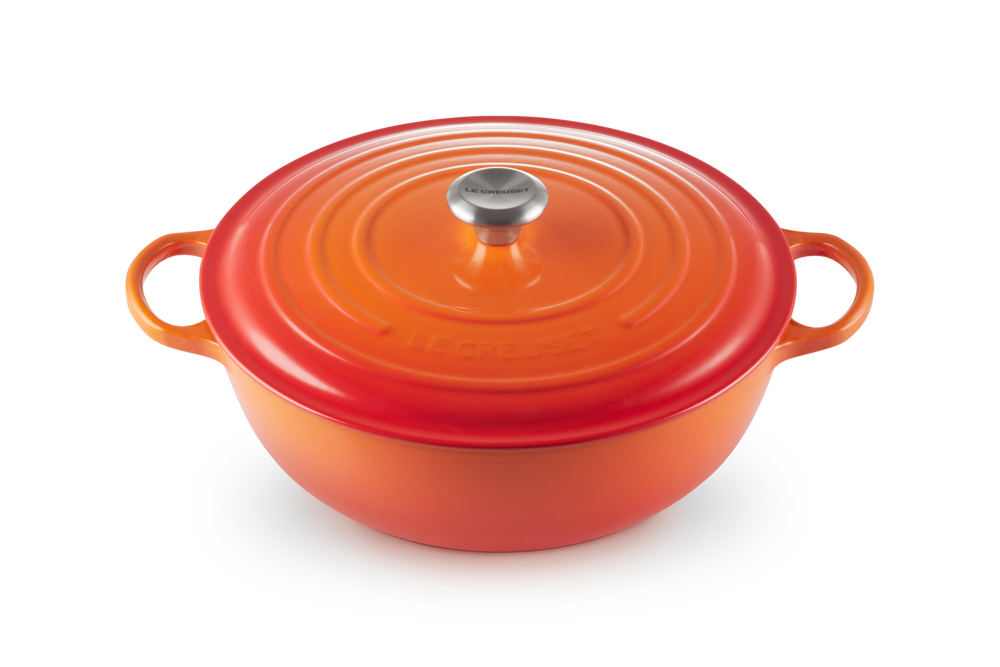 Le Creuset Cocotte Signature - Marmite - Orange Rouge - ø 32 cm / 7 litres