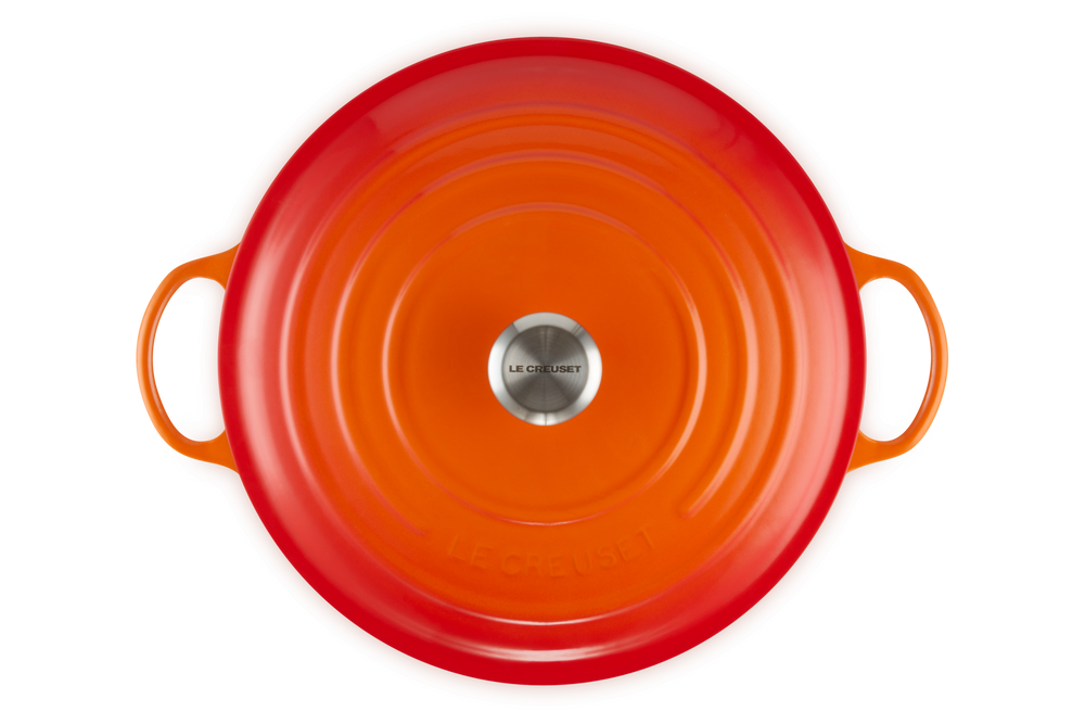 Le Creuset Cocotte Signature - Marmite - Orange Rouge - ø 32 cm / 7 litres