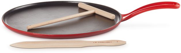 Le Creuset Poêle à crêpes / Crepepan Tradition - Rouge cerise - ø 27 cm