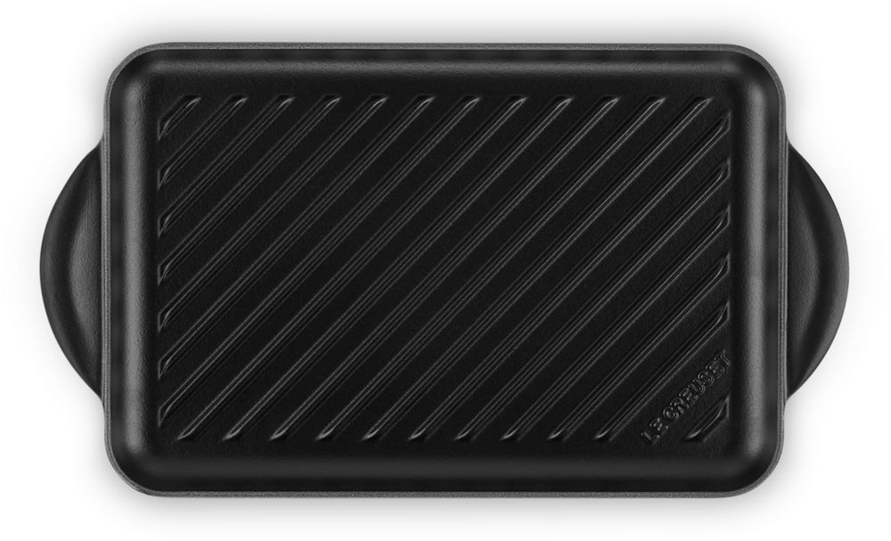 Le Creuset Plaque Grill Tradition - Noir Mat - 38,5 x 22 cm