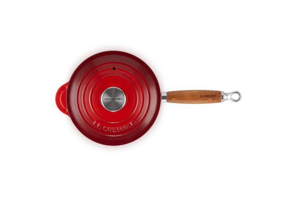 Le Creuset Steelpan met deksel - Tradition - Kersenrood - ø 18 cm / 1.8 liter