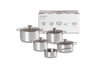 Le Creuset 5 delige Pannenset Signature - RVS -Inductie - 4 kookpannen + Steelpan - inclusief 4 deksels