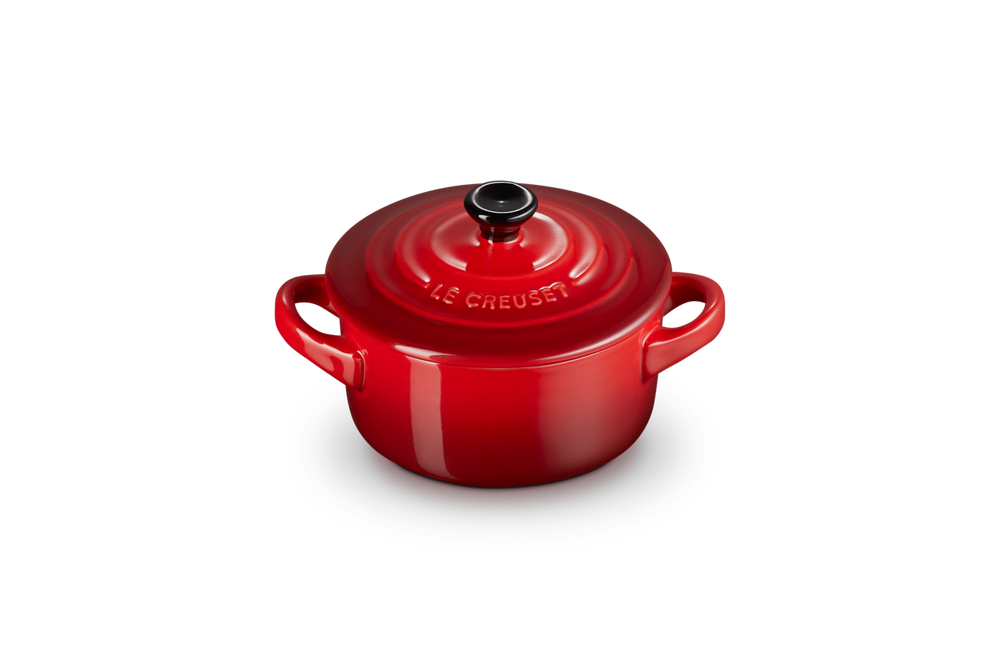 Le Creuset Poêle de Service / Mini Cocotte Signature - Rouge Cerise - ø 10 cm / 250 ml