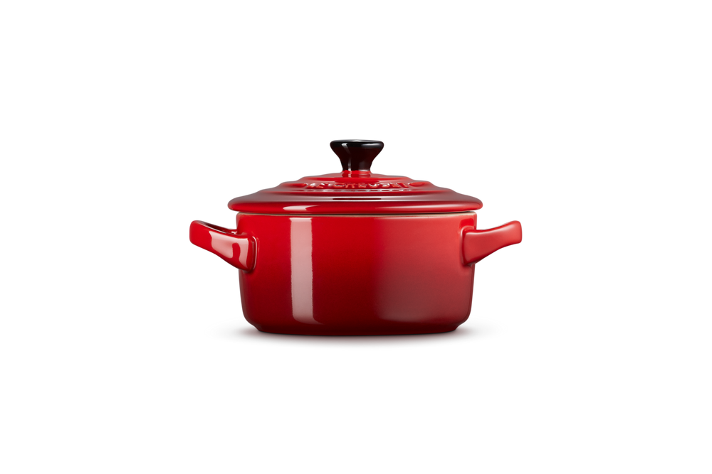 Le Creuset Poêle de Service / Mini Cocotte Signature - Rouge Cerise - ø 10 cm / 250 ml