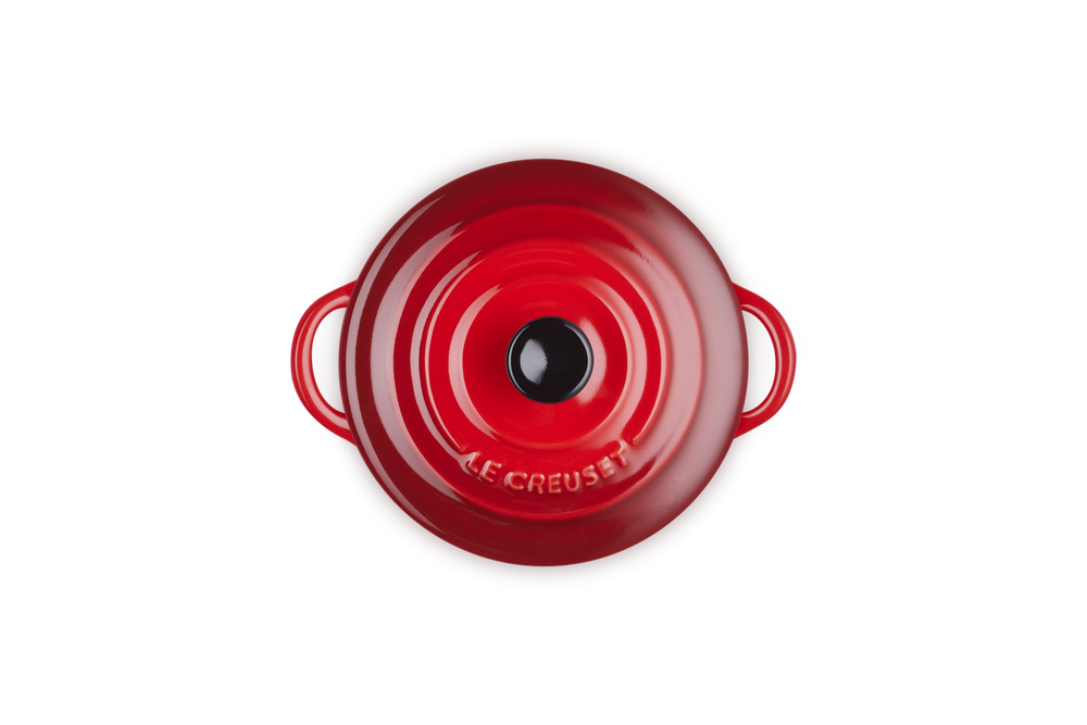 Le Creuset Poêle de Service / Mini Cocotte Signature - Rouge Cerise - ø 10 cm / 250 ml