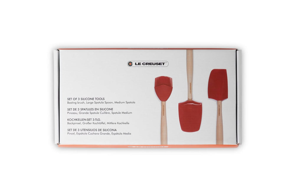 Le Creuset Spatelset - 3 stuks - Premium - Kersenrood