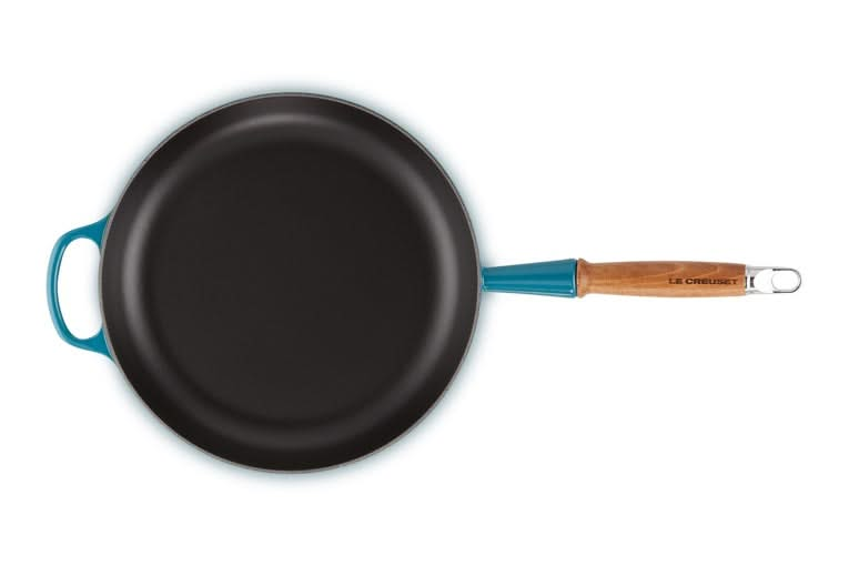 Le Creuset Koekenpan Signature - Deap Teal - ø 28 cm / 2.6 liter - geëmailleerde anti-aanbaklaag