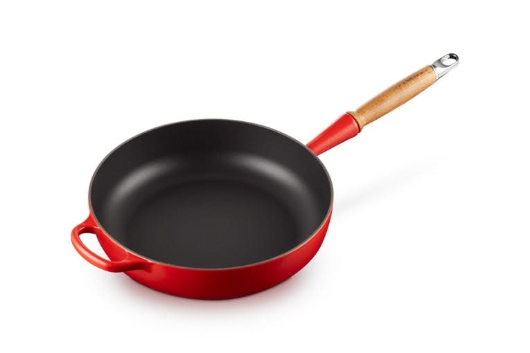 Le Creuset Hapjespan Signature - Kersenrood - ø 28 cm / 3.6 liter- geëmailleerde anti-aanbaklaag