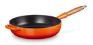 Le Creuset Hapjespan - Sauteuse - Signature - Oranjerood - ø 28 cm / 3.6 liter- geëmailleerde anti-aanbaklaag