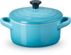 Le Creuset Poêle de Service / Mini Cocotte Signature - Bleu Caraïbes - ø 10 cm / 250 ml