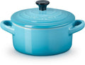 Le Creuset Poêle de Service / Mini Cocotte Signature - Bleu Caraïbes - ø 10 cm / 250 ml