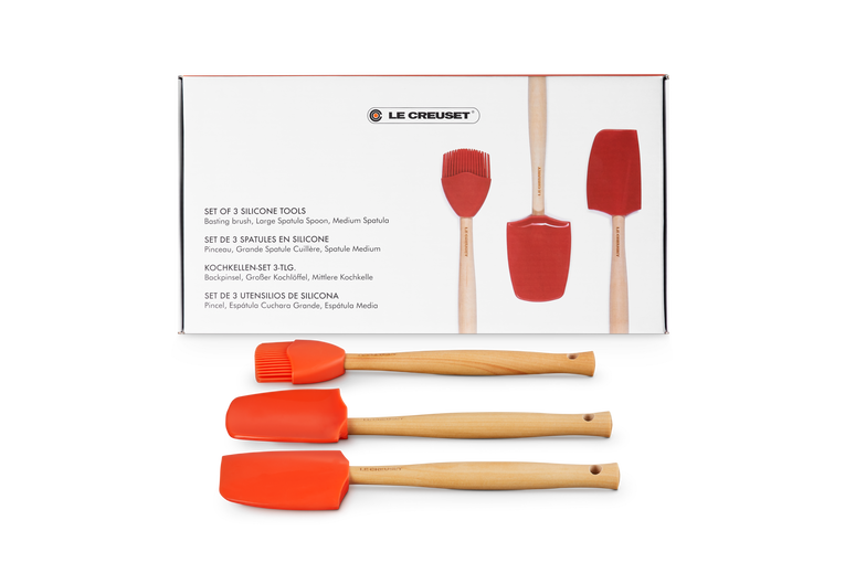 Le Creuset Spatelset - 3 stuks - Premium - Oranjerood