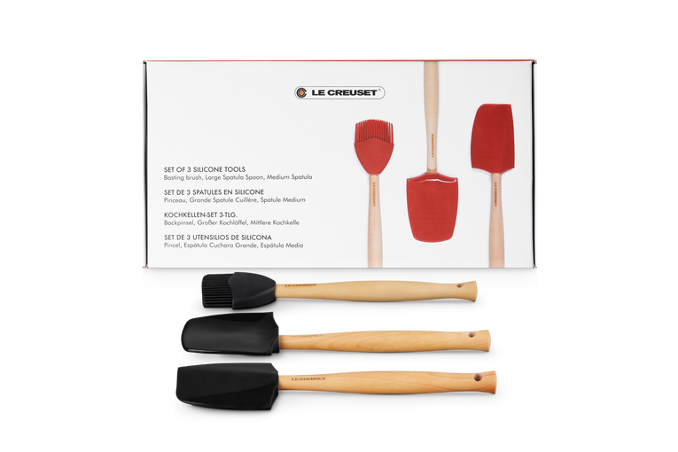 Le Creuset Set de spatules - 3 pièces - Premium - Noir