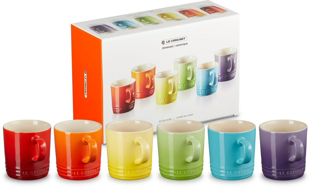 Le Creuset Mokken - Rainbow - 350 ml - 6 stuks