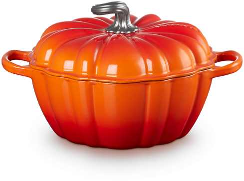 Le Creuset Cocotte Signature - Citrouille - Rouge orangé - ø 24 cm / 3,7 litres