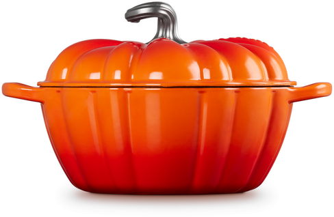 Le Creuset Cocotte Signature - Citrouille - Rouge orangé - ø 24 cm / 3,7 litres