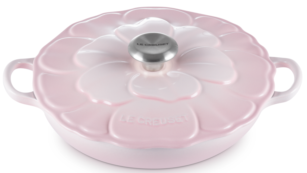 Le Creuset Braadpan Signature - Campagnard Bloesem - Shell Pink - ø 26 cm / 2.2 liter