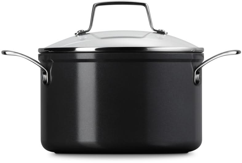 Le Creuset Cocotte avec Couvercle en Verre Essentiel Antiadhésif Céramique - ø 20 cm / 3,8 litres - revêtement antiadhésif céramique