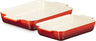 Le Creuset Ovenschalen Classic - 25 & 32 cm - Kersenrood - 2 delig