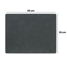 LIND DNA Placemats Hippo - Leer - Pastel Green - 45 x 35 cm - 2 Stuks