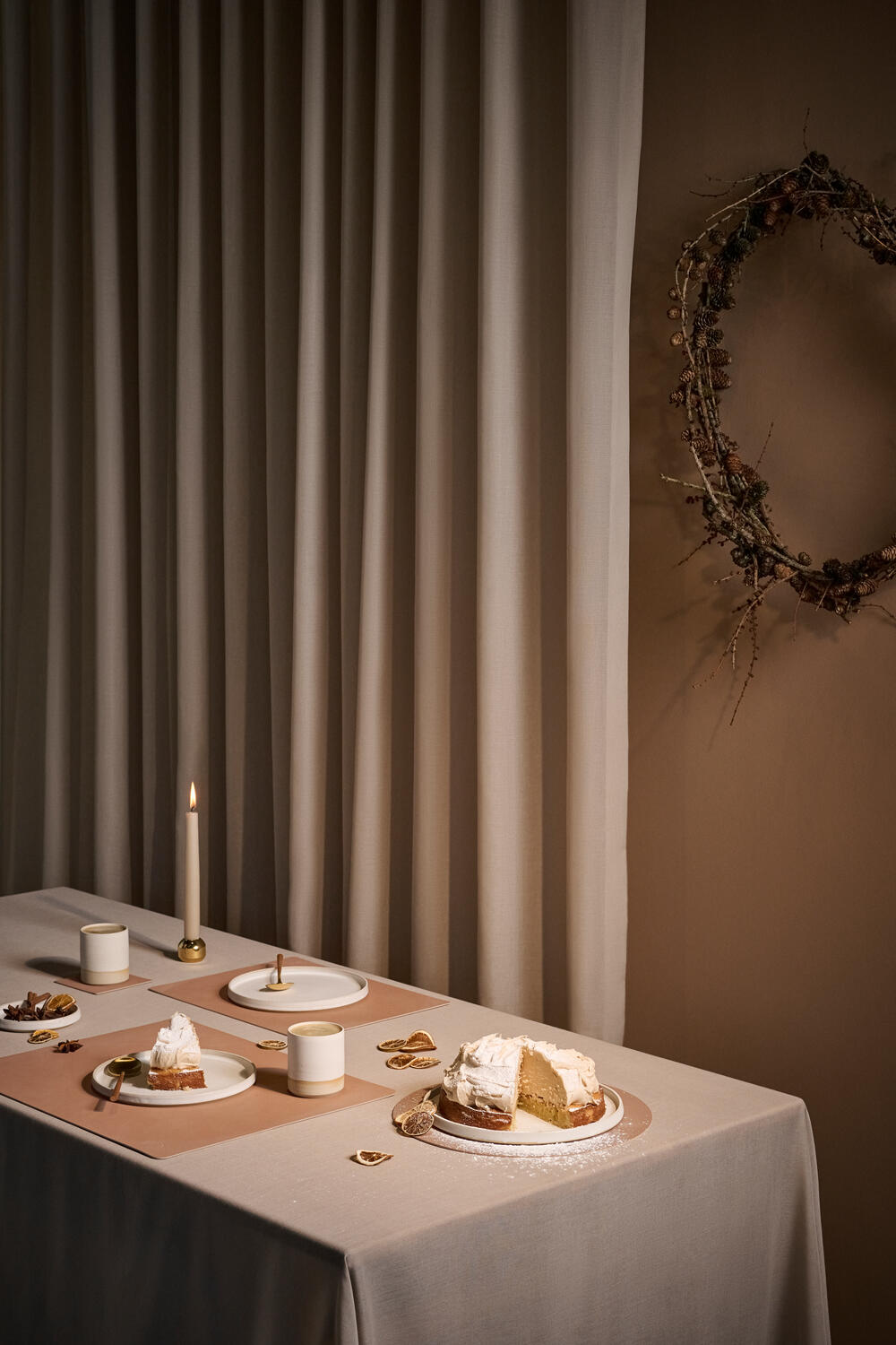 LIND DNA Placemats Nupo - Leer - Old Rose - 45 x 35 cm - 2 Stuks