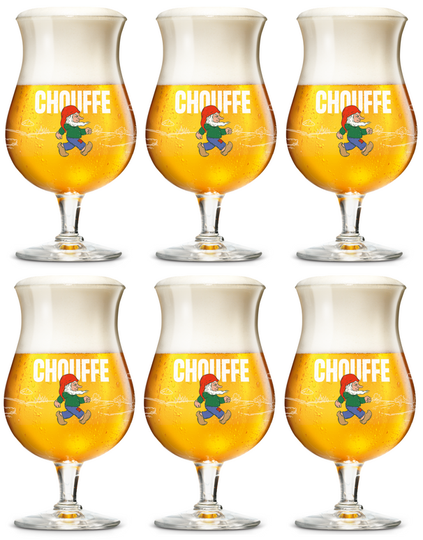 La Chouffe Bierglazen - 330 ml - 6 stuks