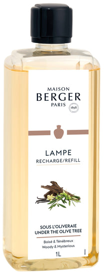 Recharge Maison Berger - pour brule parfum - Sous l'Olivier - 1 Litre