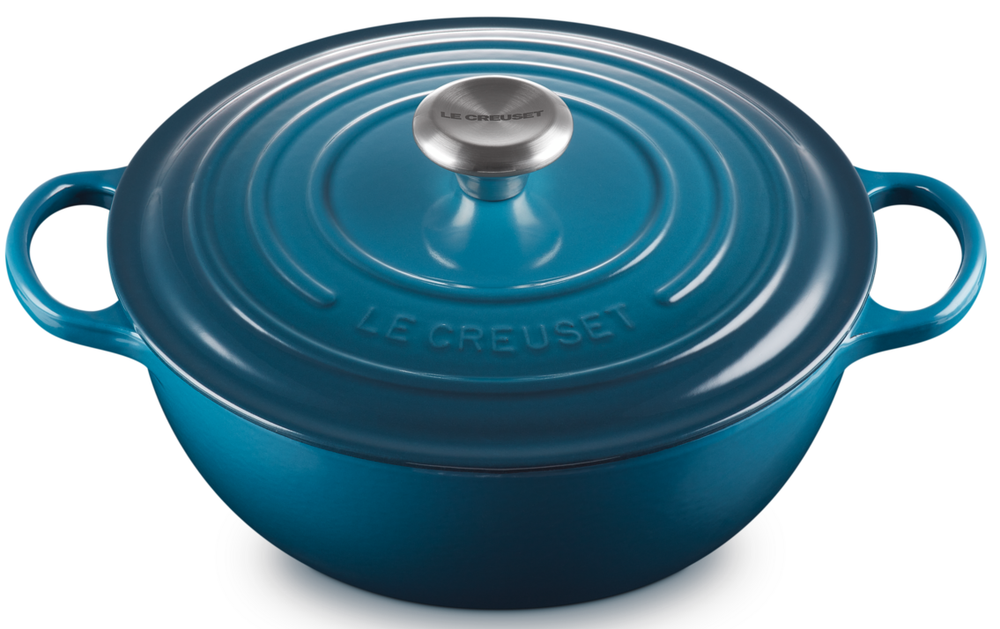 Le Creuset Casserole Signature - Marmite - Bleu Sarcelle - ø 26 cm / 4,1 litre