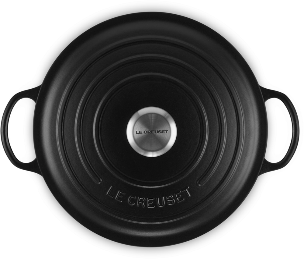 Le Creuset Cocotte Signature - Marmite - Noir Mat - ø 26 cm / 4,1 litres