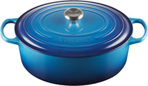 Le Creuset Casserole Signature - Ovale - Azur - ø 33 cm / 7,5 litres