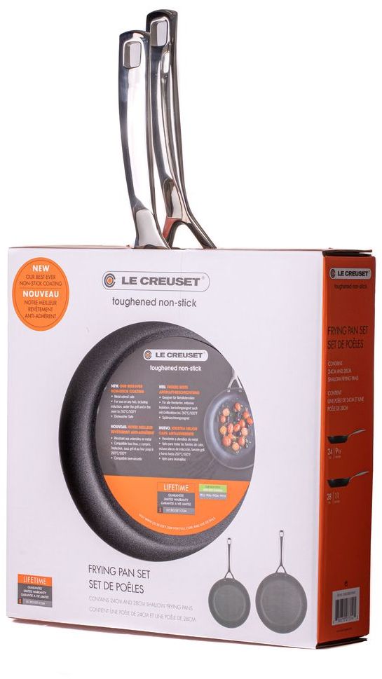 Le Creuset Koekenpannenset Les Forgées TNS - ø 20 en 26 cm - standaard anti-aanbaklaag