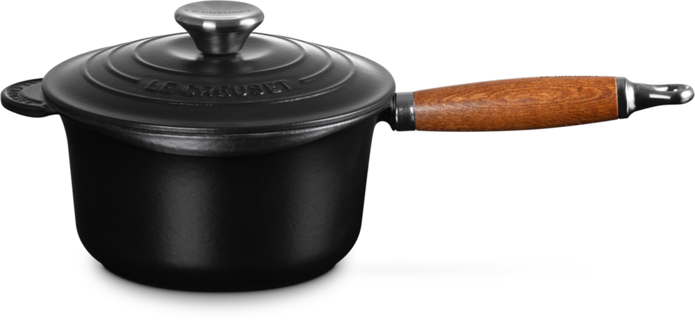 Le Creuset Steelpan met deksel - Tradition - Mat Zwart - ø 18 cm / 1.8 liter