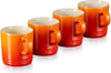 Le Creuset Mokken - Oranjerood - 350 ml - 4 stuks