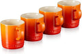 Le Creuset Mokken - Oranjerood - 350 ml - 4 stuks