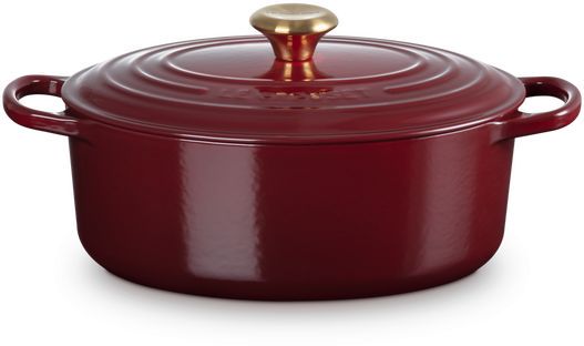 Le Creuset Casserole Signature - Ovale - Grenat - ø 31 cm / 6,3 litres