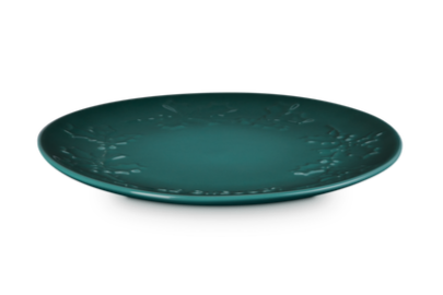 Le Creuset Klein bordje - Holly Christmas - Artichaut Groen - ø 19 cm