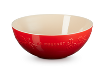 Bol de Service Le Creuset - Holly Christmas - Rouge Cerise - ø 25 cm