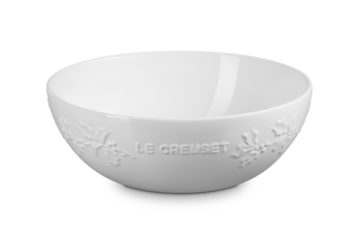 Bol de Service Le Creuset - Holly Christmas - Blanc - ø 25 cm