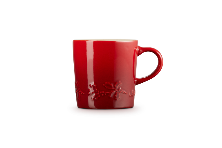 Tasse à Café Le Creuset - Holly Christmas - Rouge Cerise - 200 ml