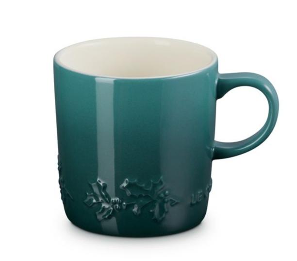 Mug Le Creuset - Houx de Noël - Vert Artichaut - 350 ml