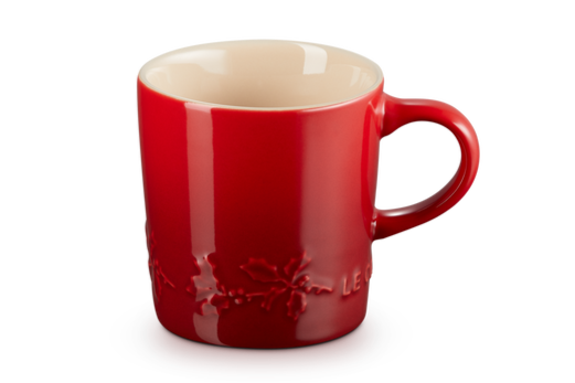 Mug Le Creuset - Holly Christmas - Rouge Cerise - 350 ml