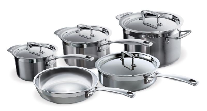 Poêle de cuisson magnétique Le Creuset - TriPly Inox - ø 18 cm / 2,3 litres