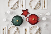 Le Creuset Klein bordje - Holly Christmas - Artichaut Groen - ø 19 cm