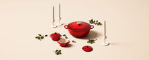 Le Creuset Koffiekopje - Holly Christmas - Kersenrood - 200 ml