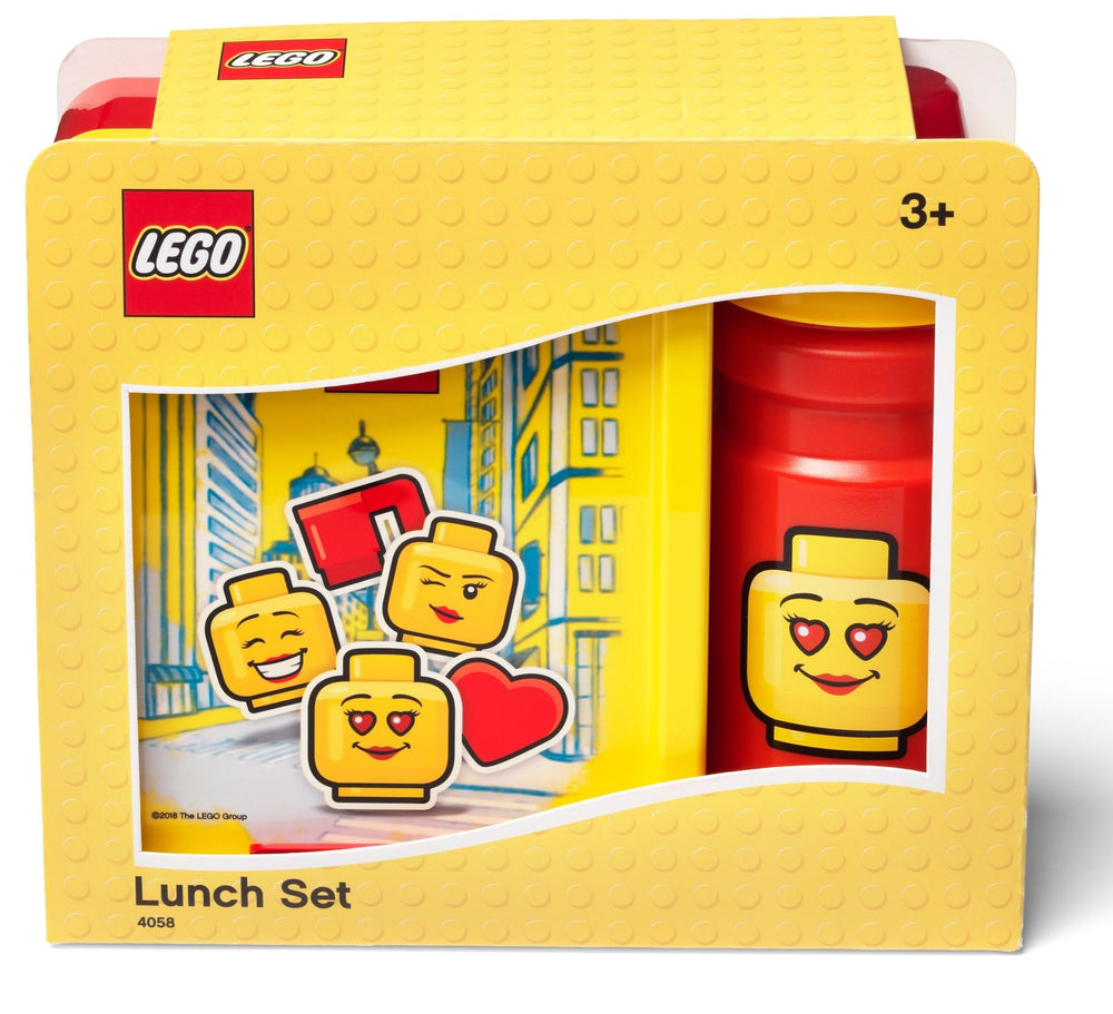 Ensemble déjeuner LEGO® Classic Girls - Jaune/Rouge