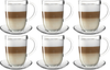 Leonardo Latte Macchiato Glazen + Schotels Napoli - 6 stuks