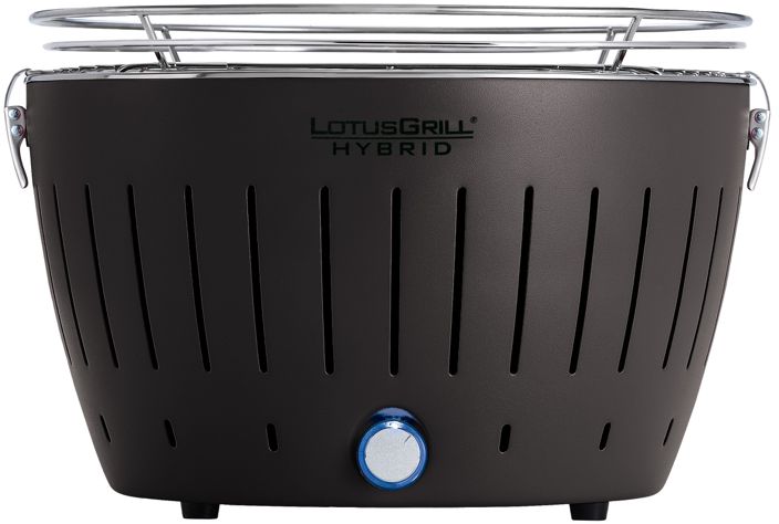 LotusGrill BBQ / Tafelbarbecue Classic Hybrid - Gas of Houtskool - ø 35 cm - Antraciet