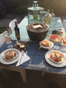 LotusGrill BBQ / Tafelbarbecue Classic Hybrid - Gas of Houtskool - ø 35 cm - Antraciet