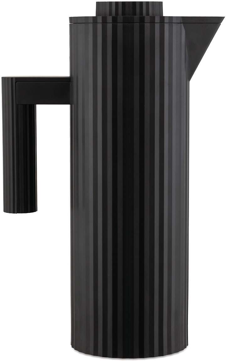 Alessi Thermos Plissé - Noir - 1 Litre - par Michele De Lucchi - MDL12 B