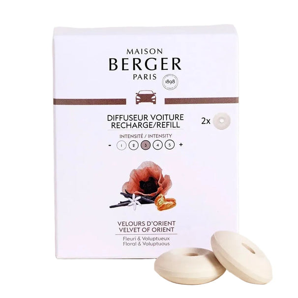 Maison Berger Autoparfum / Autodiffuser ON/OFF Black - Velvet Of Orient - Met Navulling